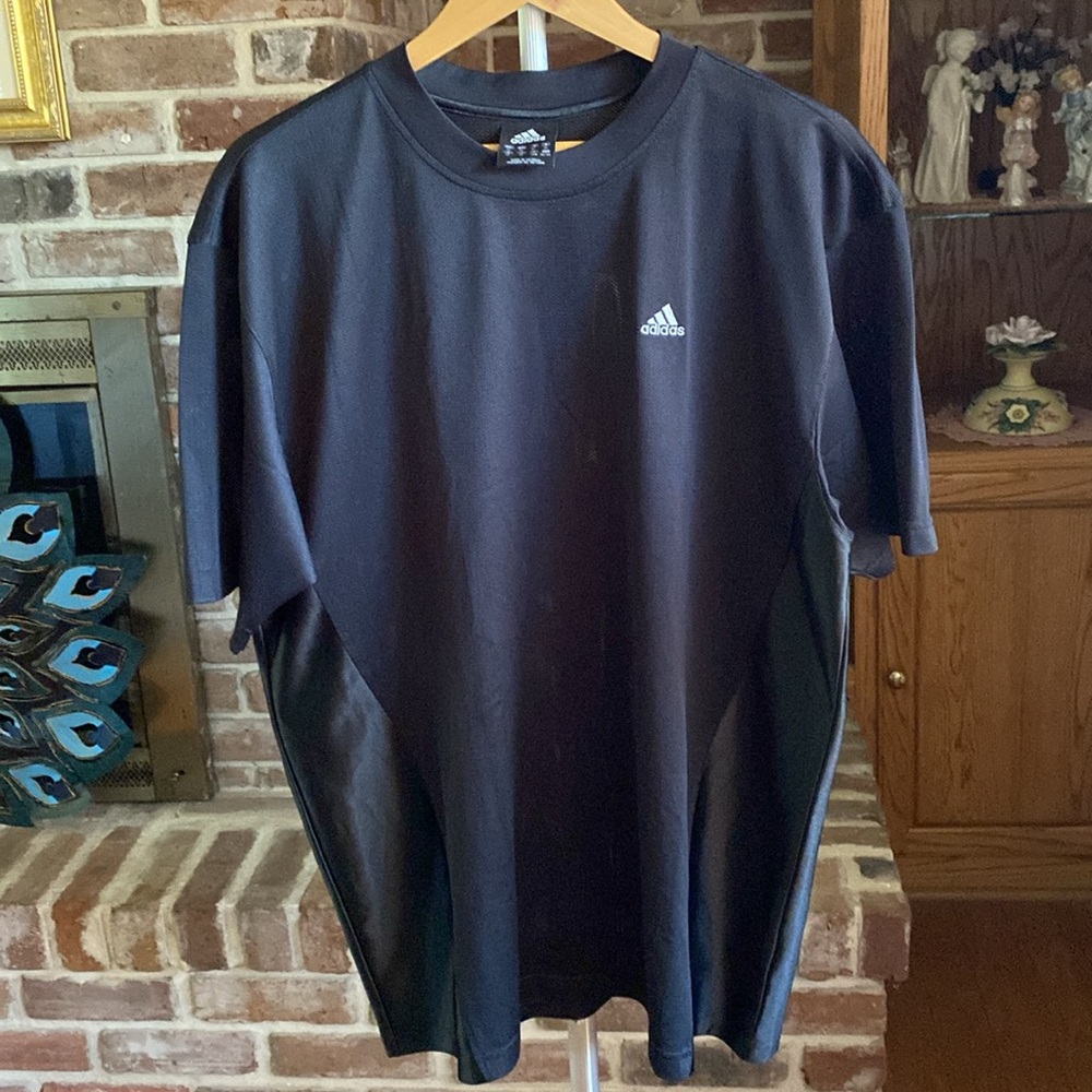 adidas Athletic Mesh and Polyester Short Sleeve shirt - Picture 9 of 10